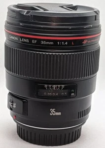Canon EF 35mm f/1.4L USM Wide Angle Prime Lens, Manual Focus Only - Picture 1 of 8