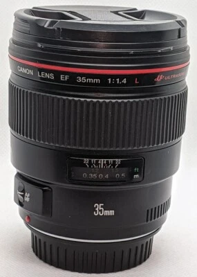 Lente principal gran angular Canon EF 35 mm f/1,4 L USM, solo enfoque manual Foto 1 de 4