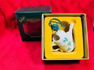 Belleek Christmas ornament ~ NEW IN BOX ~ RETIRED #2699 ~ WATERING CAN - Picture 1 of 5
