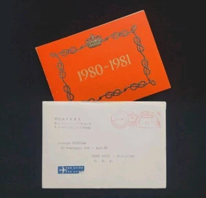 Tarjeta de Navidad firmada por Umberto II del rey de Italia 1980 realeza italiana autógrafo IT - Imagen 1 de 18