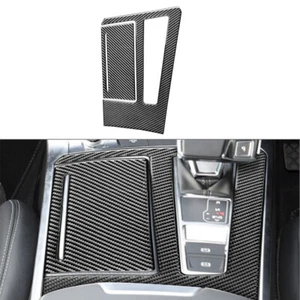 Tapicería de palanca de cambios de consola central de fibra de carbono RHD para Audi A6 C8 A7 2019-2024 - Imagen 1 de 12