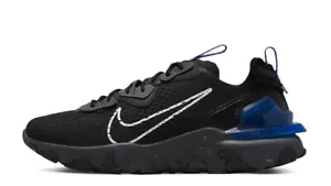Mens Nike React Vision Trainers DV6491 001 Black/Blue Size UK 7.5 EU 42 - Picture 1 of 6