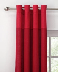 Argos Home Dublin Unlined Eyelet Curtains - 229x229cm - Red - Picture 1 of 1