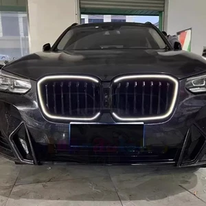 For BMW 2022 2023 2024 X3 X4 G01 G02 Front Kidney Grill Grille Light Gloss Black - Picture 1 of 8