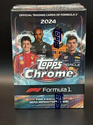 2024 Topps Chrome Formula 1 F1 Racing Blaster Box Factory Sealed 6 Packs