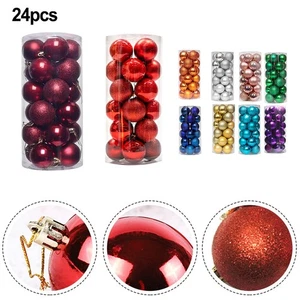 24PZ 3CM Palline di Natale Ornamenti Albero Decorazioni per Feste Celebrazione - Foto 1 di 100