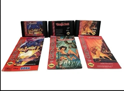 Sega Genesis Lot w Manuals Read - Image 1 of 3