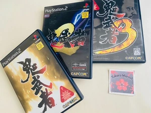 Sony Playstation 2 PS2 Onimusha 1 2 3 Capcom Japanese Game Tested Authentic Used - Picture 1 of 49