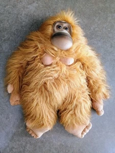 Peluche vintage WALMART grande orango realistico peluche shaggy peloso giocattolo - Foto 1 di 3