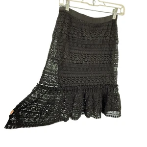 Falda lápiz de encaje de ganchillo Elie Tahari Bennet para mujer talla US 10 por encima de la rodilla - Imagen 1 de 11