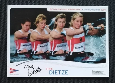 15355 Tina Dietze Kanu Autogrammkarte original signiert - Bild 1 von 2