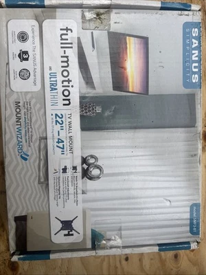 Sanus Full Motion Ultra Thin Tv Wall Mount For 22in-47in - Image 1 of 2