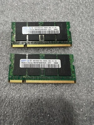 Samsung 8GB(2x4GB) PC2-6400S 800MHz SO-DIMM RAM DDR2 Memory (M470T5267AZ3CF7) - Image 1 of 2