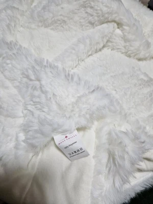 QVC MONT CHALET flauschiges Plaid Fellimi Mikrofaser Flausch ca. 150x200cm weiß. - Bild 1 von 4