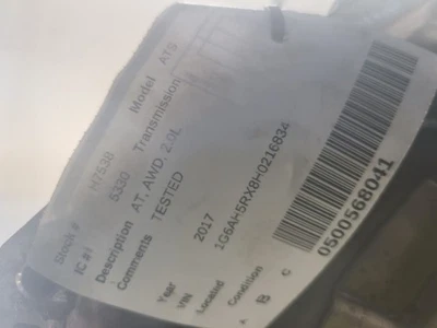 Automatic Transmission AWD 2.0L Fits 16-17 ATS 2121835 Foto 1 de 4