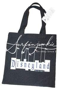Bolso de Mano Negro 70 Aniversario Parques Disney Libros Disneyland Carpa Nuevo - Imagen 1 de 2