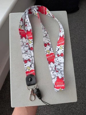 SPOONY ​Snoopy & Woodstock Peanuts Cute Neck Strap Lanyard - ID Badge Key Holder