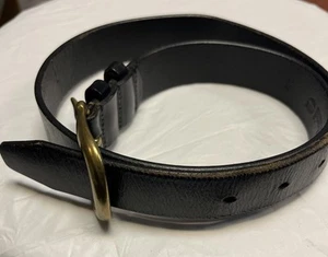 Men’s Timberland Genuine Leather Belt Casual Solid Brass Everyday 36” 1.5” Wide - Picture 1 of 14