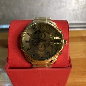 Diesel Mega Chief Chronograph komplett goldfarben Herrenuhr Edelstahl DZ4662 - Bild 1 von 8