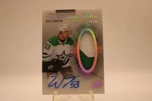 Parche automático 2023-24 Upper Deck Premier Wyatt Johnston Flourishing Talent/99 - Imagen 1 de 2