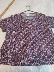 Camicetta BonWorth camicia Bon Worth XL Petite XLP made in USA poli spandex con scintillio - Foto 1 di 7