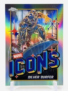SILVER SURFER - SP CHROME REFRACTOR ICONS #MI-4 - 2025 Topps Chrome Marvel - Bild 1 von 2