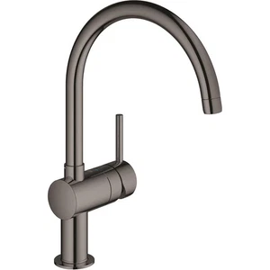 Grohe Minta Hard Graphite C-Spout Single-Lever Kitchen Sink Mixer Tap 32917A00 - Picture 1 of 2