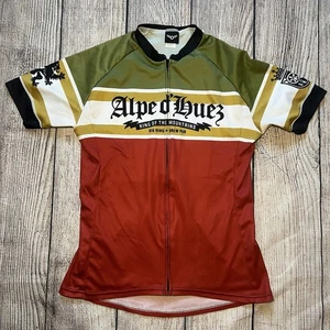 Maglia ciclismo Twin Six Alpe D’Huez King Of The Mountains donna taglia L made in USA - Foto 1 di 10