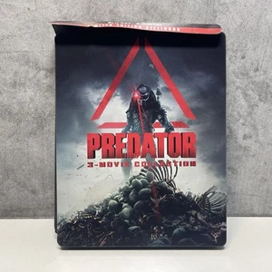Predator 3-Movie Collection (Blu-ray, 2018, 3-Disc Set) SteelBook w/ J Card - Picture 1 of 10