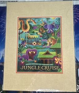 2023 Disney Parks Jungle Cruise Matted Print 14x18" Jeff Granito - Picture 1 of 2