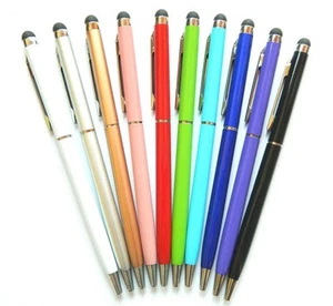 Stylus Pen 2in1 Touch Screen Ballpoint for iPhone iPad Samsung Tablet Universal - Picture 1 of 14