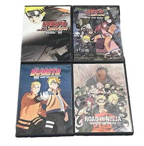 Naruto DVDs Anime Movies Bonds Lost Tower Boruto Road to Ninja Lot 4 - Imagen 1 de 3