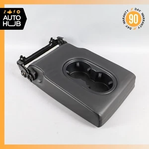 11-18 Porsche Cayenne 958 Hybrid S Rear Arm Rest Cup Holder Black OEM - Picture 1 of 16