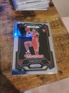 2023-24 Panini Prizm Monopoly #6 Kobe Bufkin RC Rookie Hawks QTY - Picture 1 of 1
