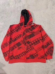 Hybrid Tees Hoodie Mens XL Skull All Over Print Sweater Sweatshirt Y2K Skate - Picture 1 of 10