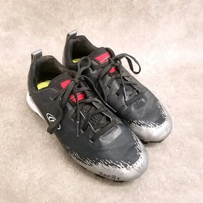 Rawlings Big Boys Ripsaw Size 2 Black Lace Up Molded Baseball Cleats - Image 1 of 4