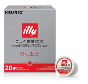 Illy Coffee K Cups - Coffee Pods For Keurig Coffee Maker Classico Roast - Picture 1 of 6
