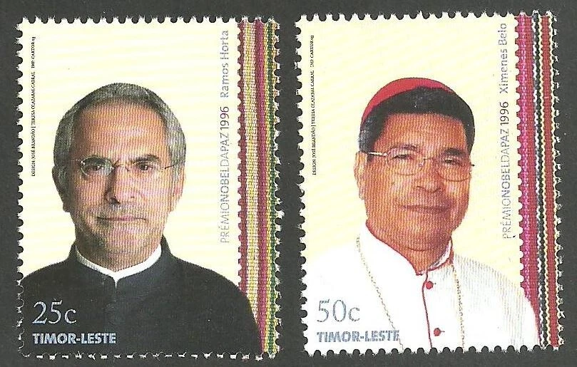 East Timor 2008 - Peace Nobel Prize 1996 - Ramos Horta, Ximenes Belo set MNH - Image 1 of 1