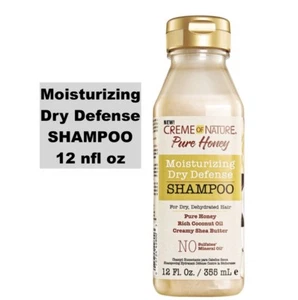 CREME OF NATURE PURE HONEY MOISTURIZING DRY DEFENSE SHAMPOO 12 fl oz. - Picture 1 of 1