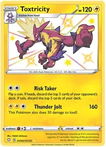 LP Pokemon Toxtricity - SV042/SV122 - Shiny Holo Rare Lightly Played Shining Fat - Bild 1 von 1
