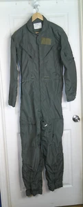 US Military Flyers Coveralls Size 40L Sage Green CWU-27/P - Picture 1 of 3