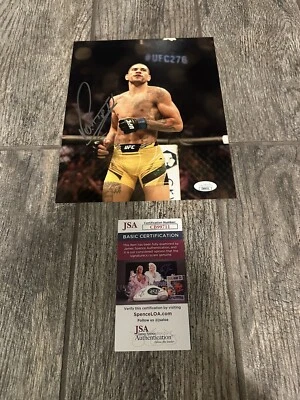 ALEX PEREIRA SIGNED UFC 8X10 PHOTO JSA COA MMA AUTOGRAPHED FIGHTER POATAN CHAMA! - Image 1 of 2
