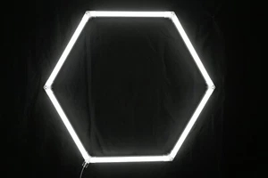 Hexagon Light Kit - White, gaming room, garage, workshop, studios! - Picture 1 of 8