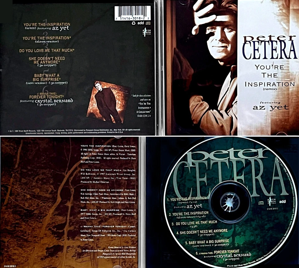 ЧИКАГО - CETERA *VG * "UR ВДОХНОВЕНИЕ" 1997 США RIVER NORTH 6-TR МАКСИ CD - Изображение 1 из 1