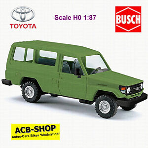 Toyota Land Cruiser Hzj 78 Station Wagon SUV Green 1:87 Busch 43556