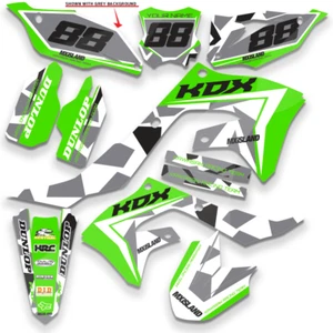 1991 1992 1993 1994 KDX 200 GRAPHICS KAWASAKI CAMO KDX200 MOTOCROSS DIRT DECALS - Picture 1 of 4