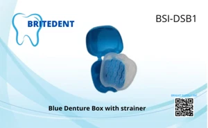 Caja dental con colador estuche de almacenamiento protector bucal caja dental - Imagen 1 de 2