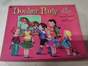VTG 1952 Pin Tail On Donkey Party Game Whitman Publishing - Picture 1 of 2