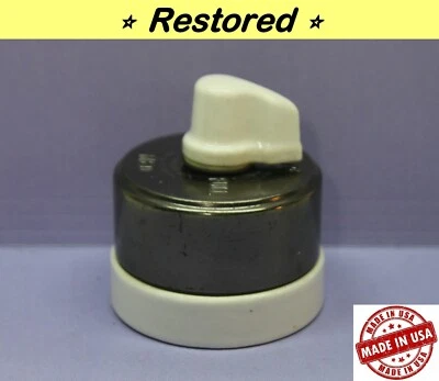 Interruptor giratorio de electrodoméstico de estufa calentador de cocina vintage - ALTO/COMPLETO, MEDIANO, BAJO, duro EE. UU. Foto 1 de 4