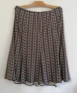 Jupe noire et marron polyester élasth doublée T42 Un temps pour elle (2502032) - Imagen 1 de 5